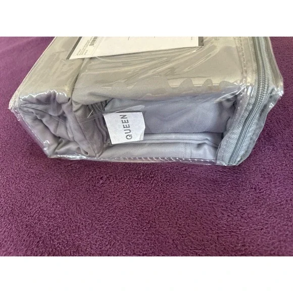 Brixton AvenueWentworth 6 Piece Queen Sized Sheet Set Gray 1200 Thread Count